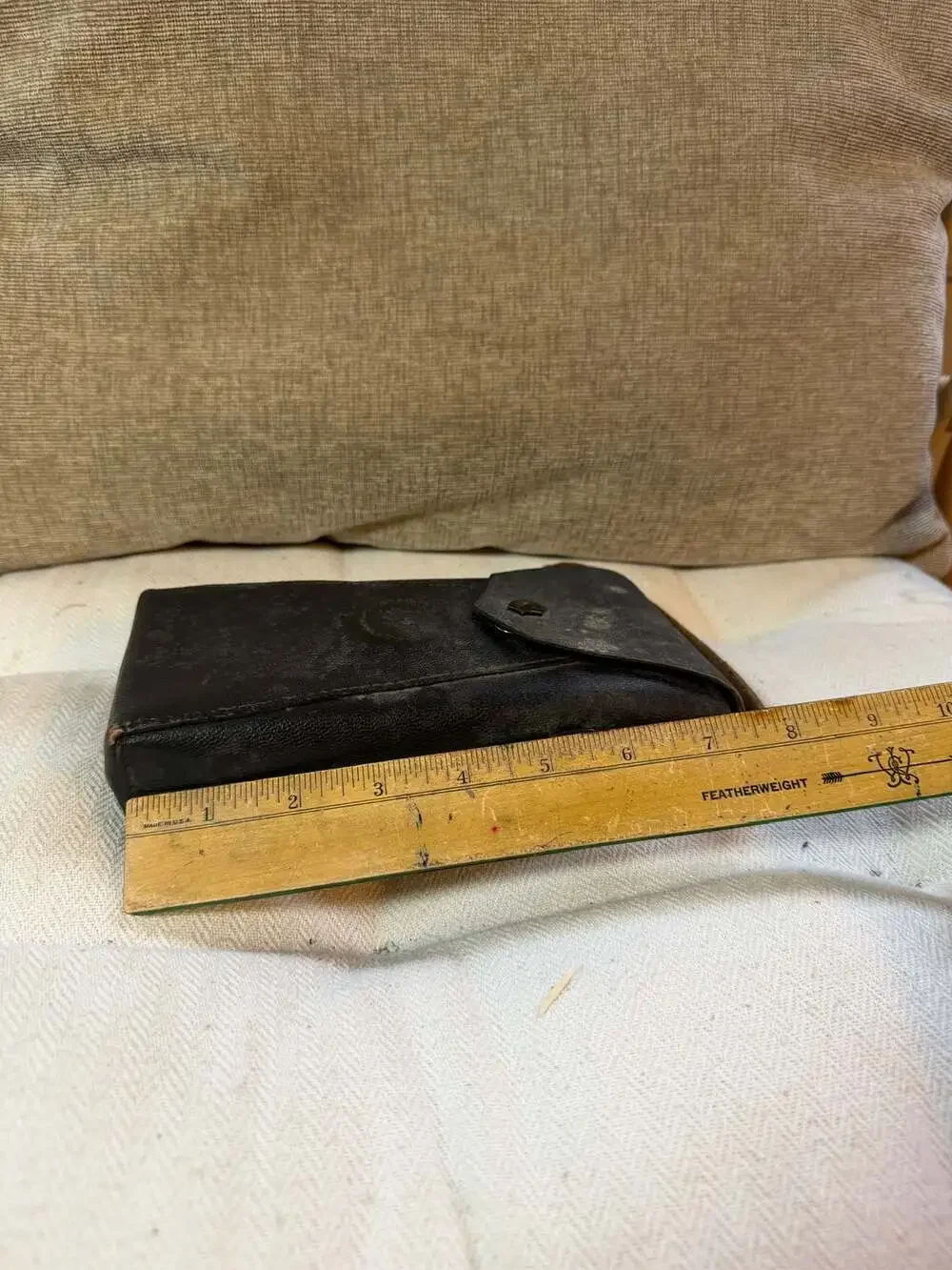 Vintage Brown Leather Folding Bellows Camera Case - Small Pouch – , CA